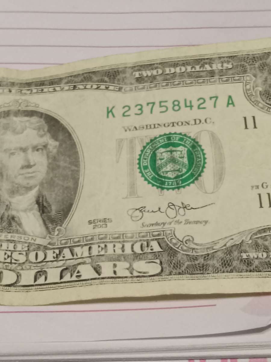 2 dollar bill