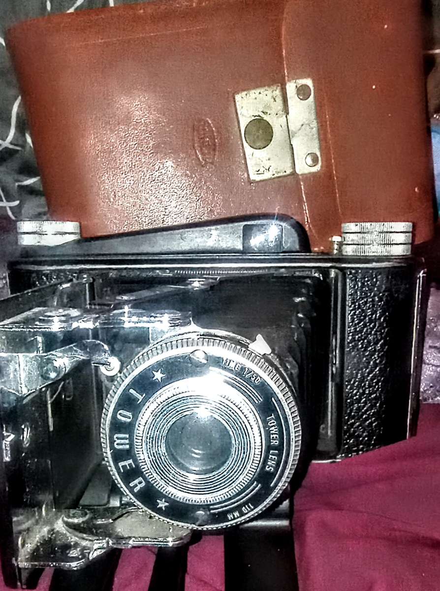 vintage folding Tower camera