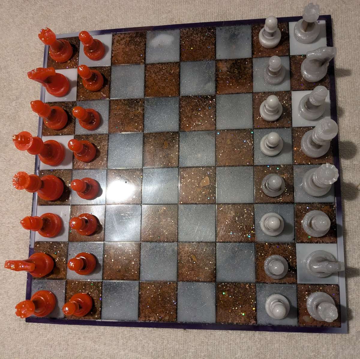 Petrified Wood Chess Set