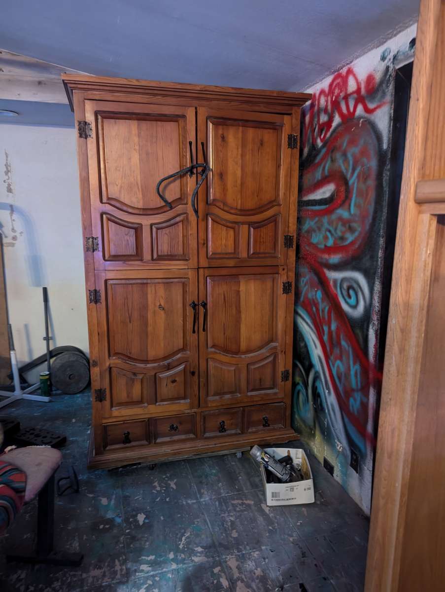 early 1900 closet cabinet