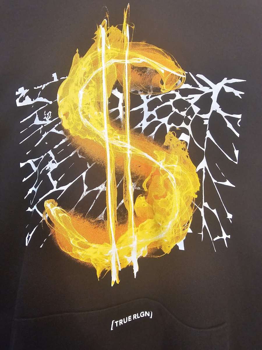 True Religion Black Hoodie XL