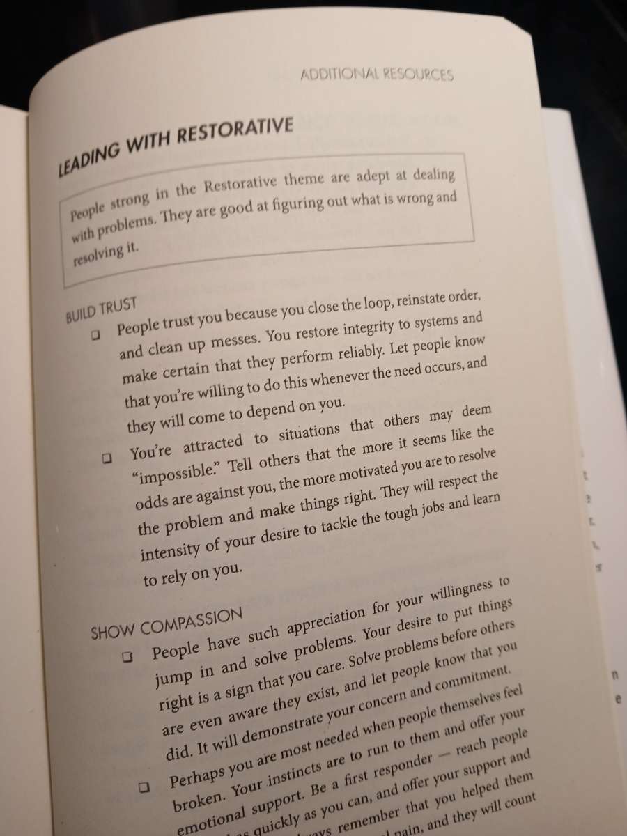 Strength Based Leadership Book by Don Cliffton