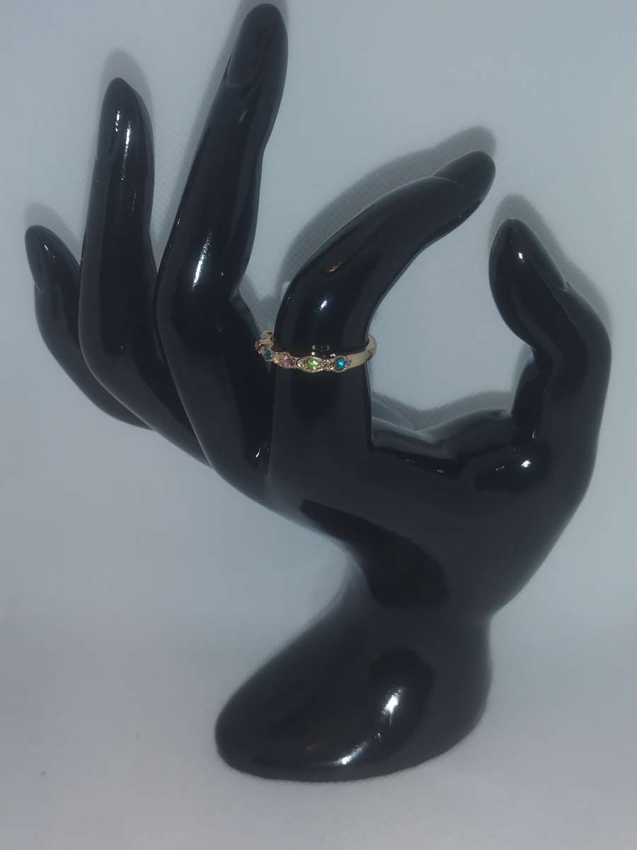 Multi Color Stones Chic Rhinestone Ring