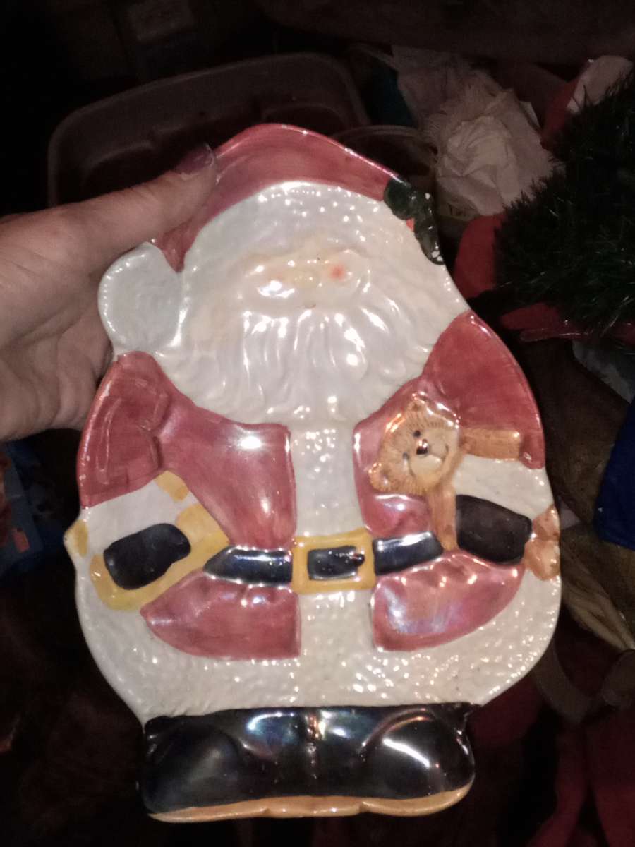 Santa candy dish