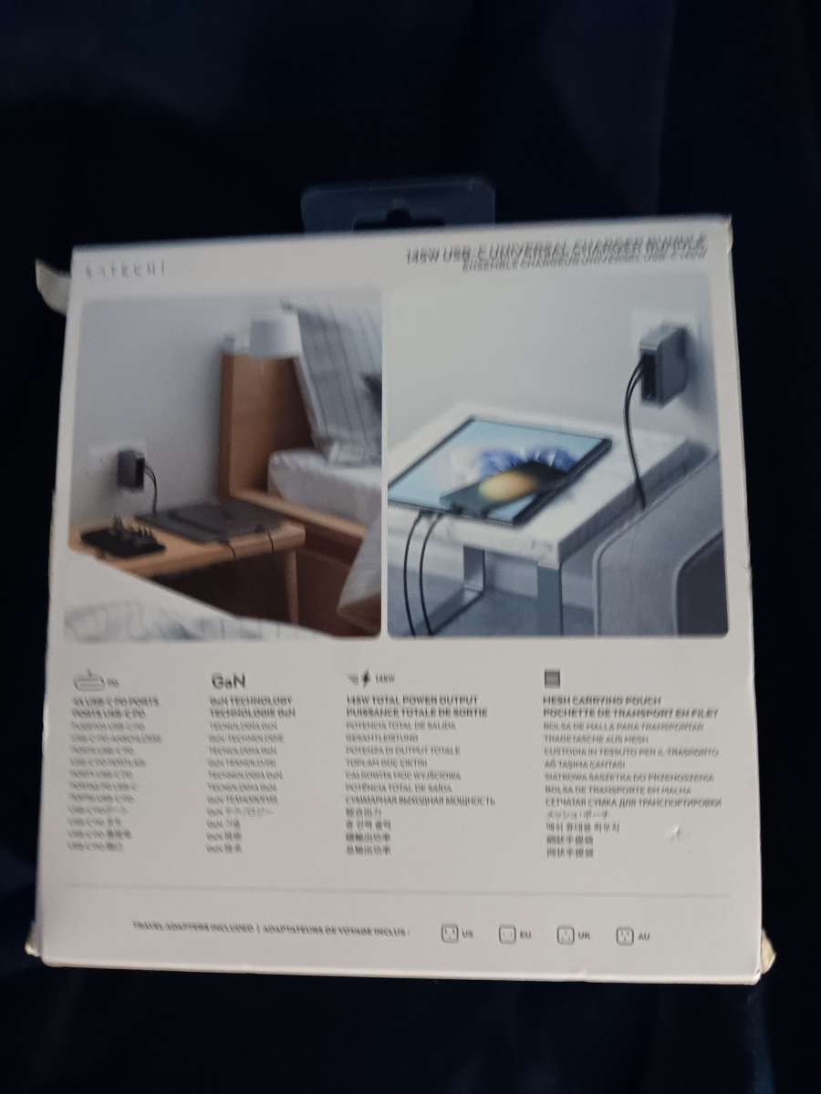 145W USB  universal charger bundle