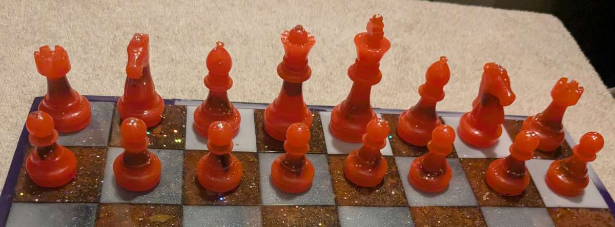 Petrified Wood Chess Set