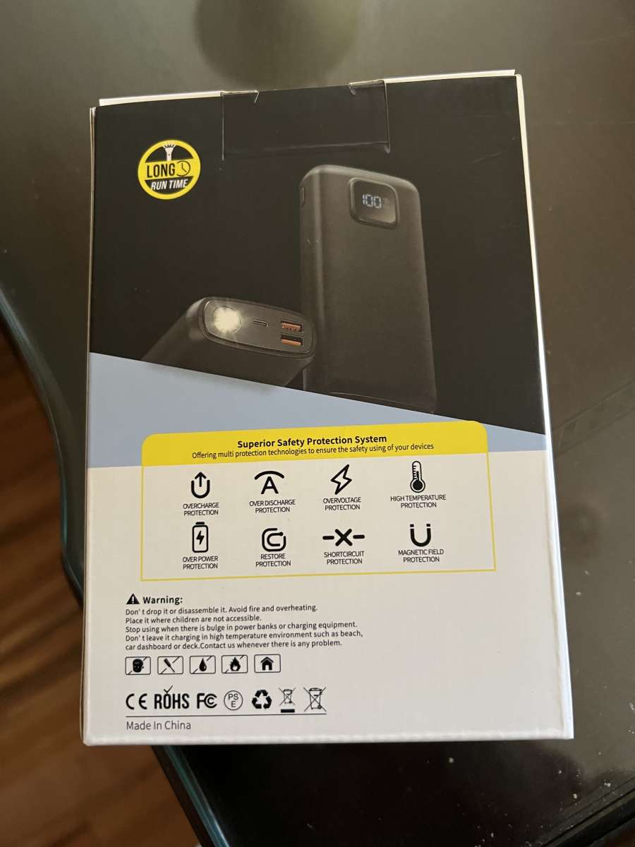 PortableChargerPowerBank  50000mAh Powerbank PD 30W and QC 4