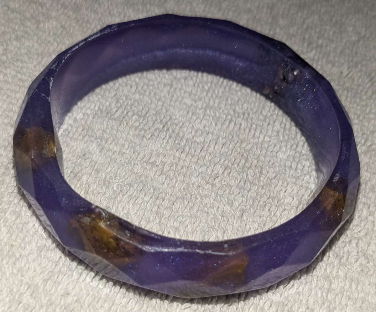 purple petrified wood bracelet