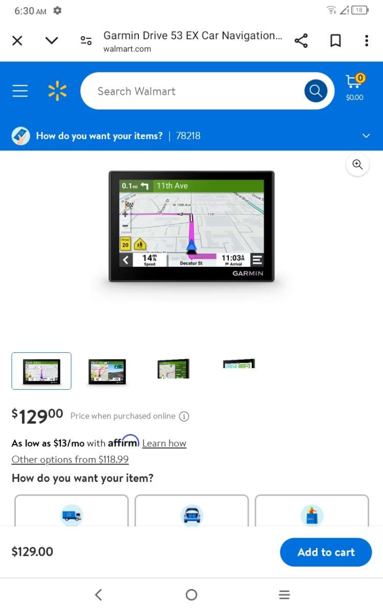 Touchscreen GPS Navigator