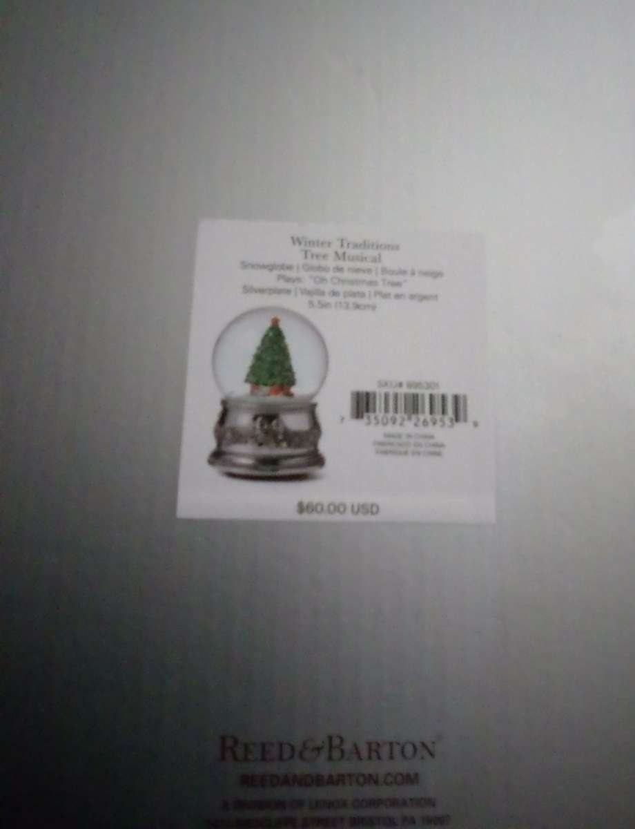 TWO BRAND NEW NEVER OPENED MUSICAL SNOWGLOBES