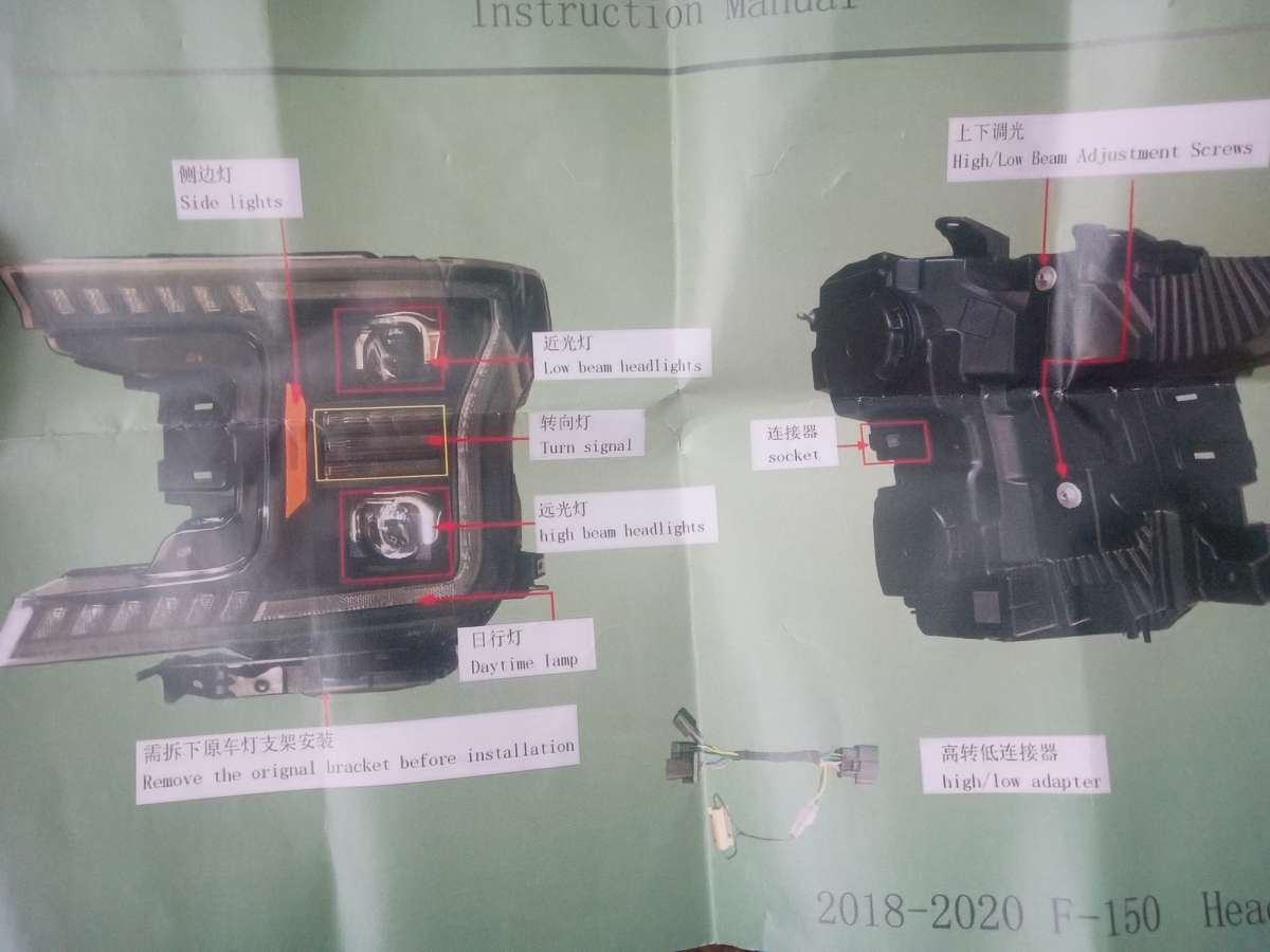 pair of headlights for ford f150 2018 2020