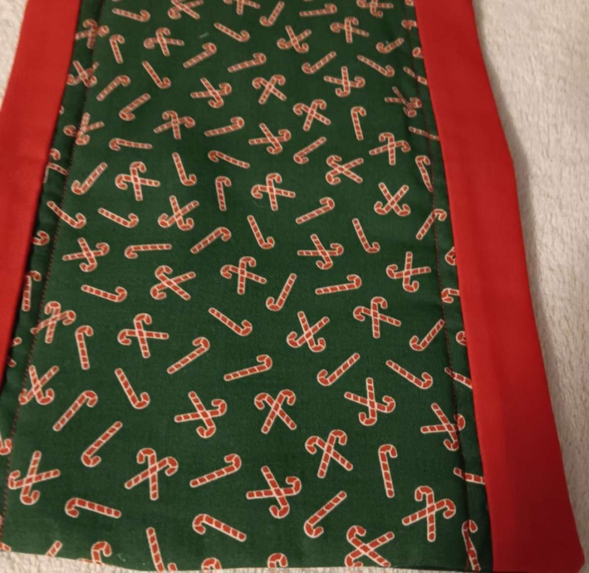 Handmade Burp Rag Holiday Print