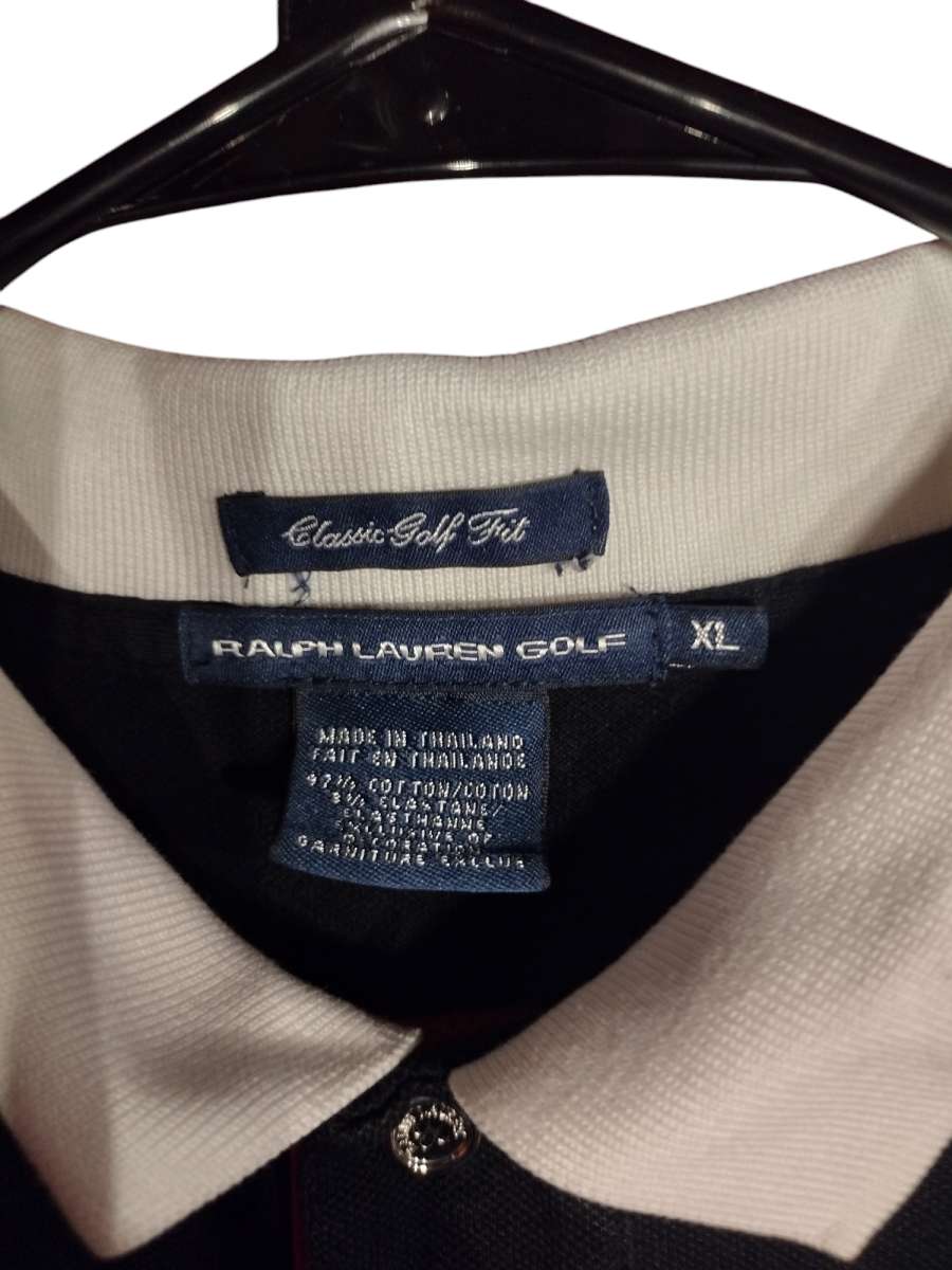 vintage black Ralph Lauren black gulf shirt