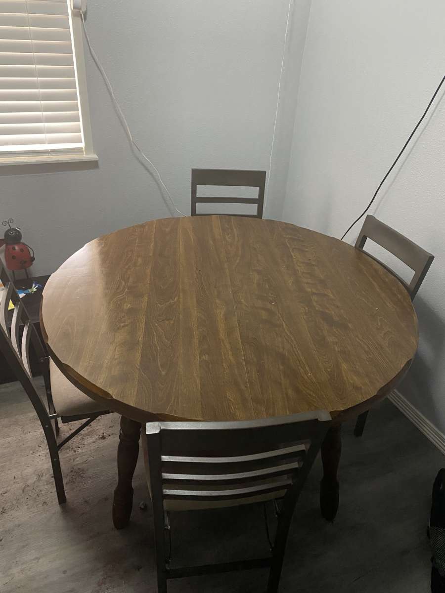 Dining room table with chairs