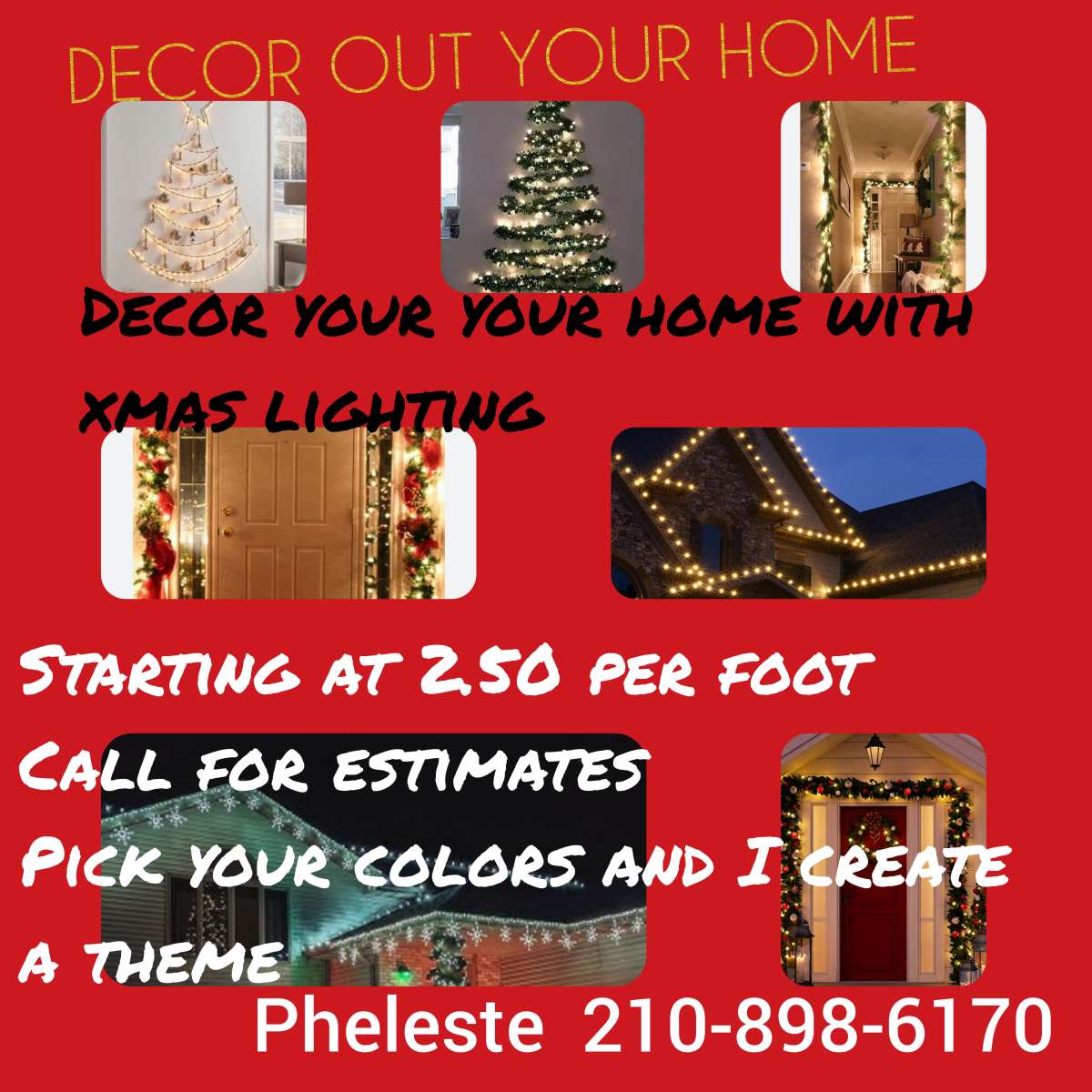 xmas lights installing