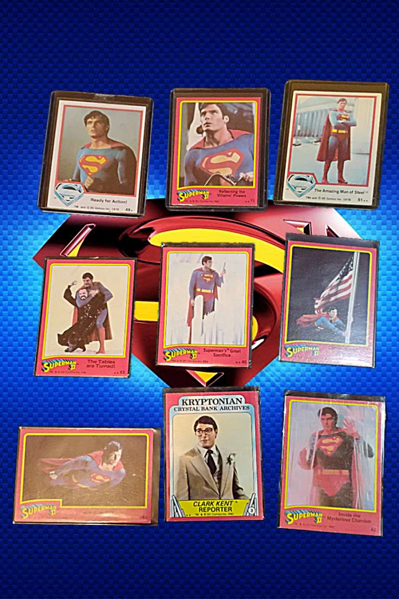 original 1978 Superman the movie card lot