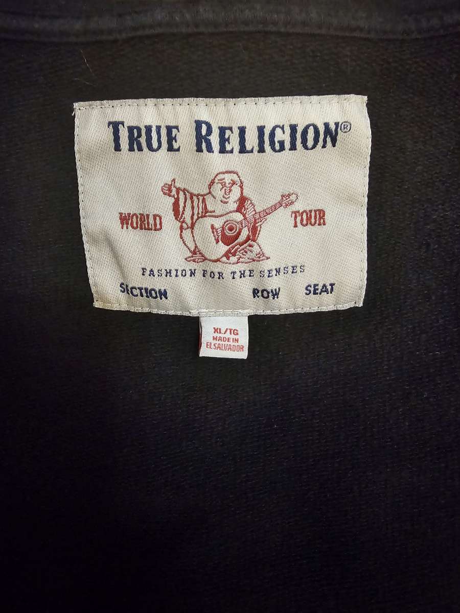 True Religion Black Hoodie XL