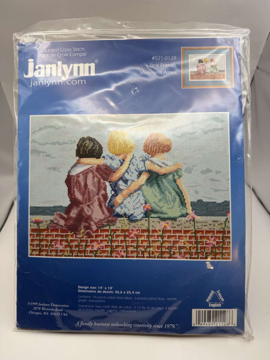 1048PSS Janlynn 21128  Best Friends  Counted Cross Stitch