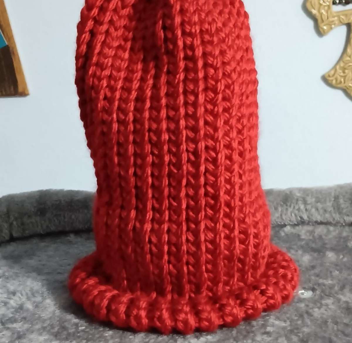 Red Knitted Toddler Beanie