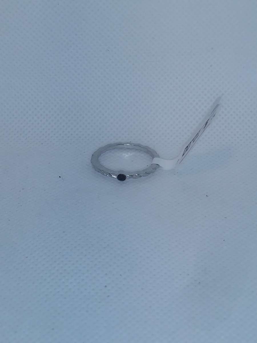 Black Stone Retro Geometric Ring