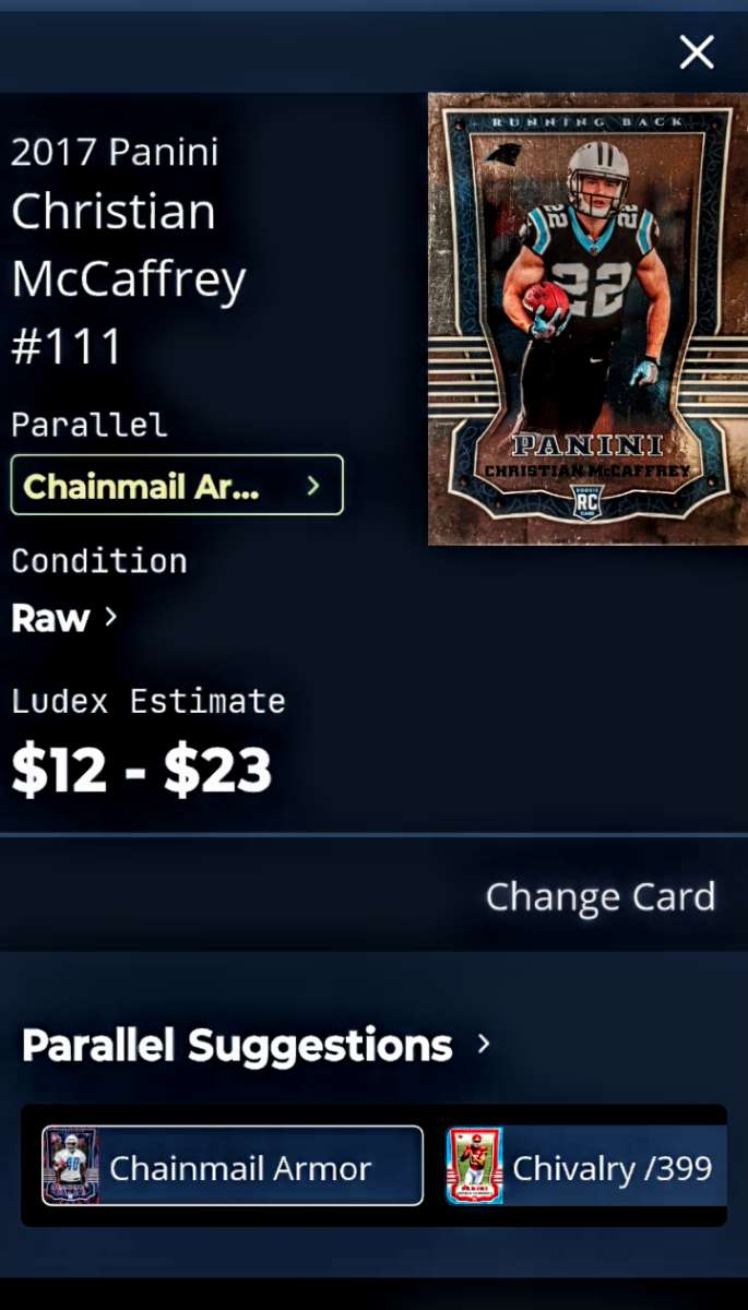 christian mcaffrey 6 card lot