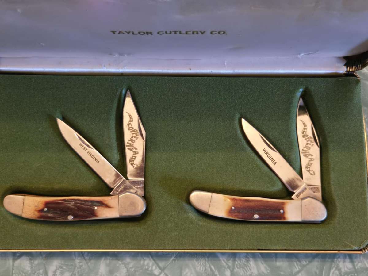 extremely rare taylor cutlery knife set