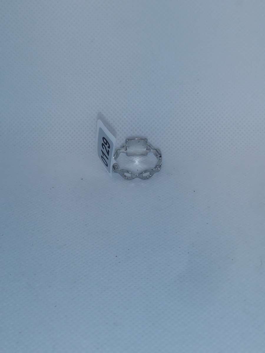 Black Square Chain Retro Geometric Ring