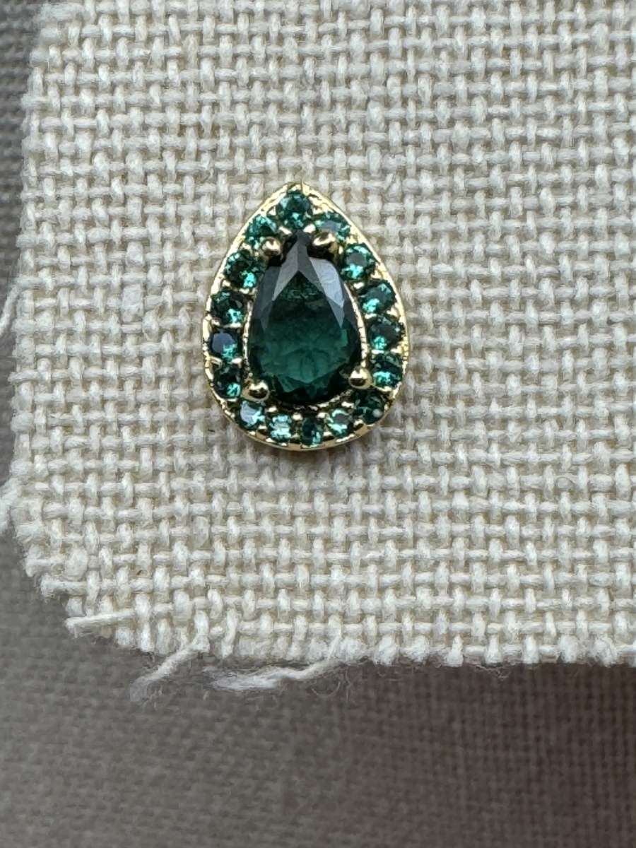 2012PIOR New Kate Spade Emerald Cubic Zirconia Stud Earrings