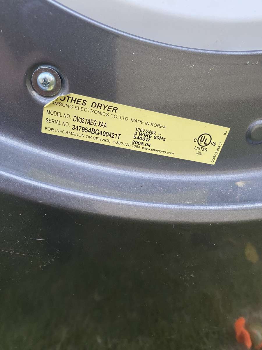 Samsungs Dryer  Pedestal DV337AEGXAA