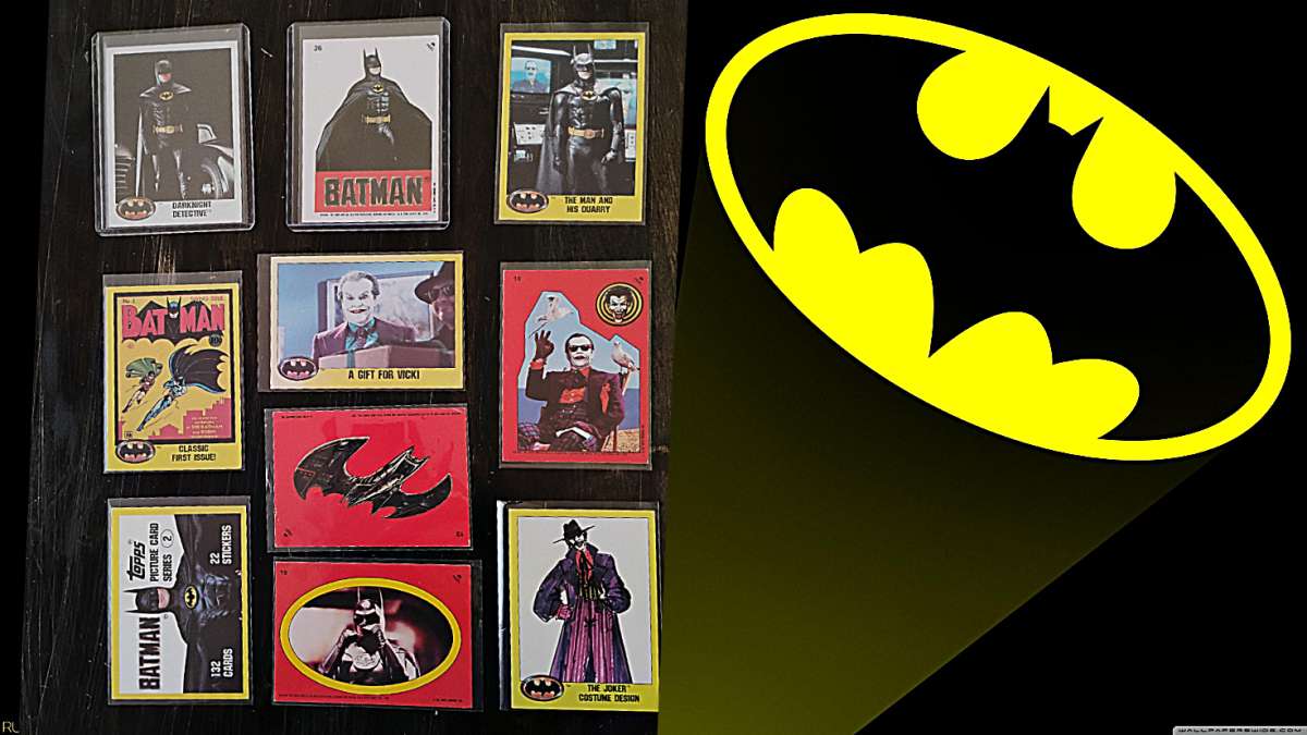 1988 bat man movie card lot