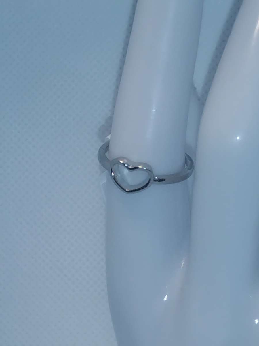 Open Heart Retro Geometric Ring