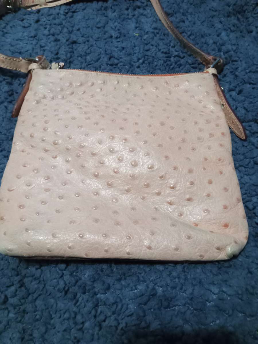 Dooney and Bourke Pink Ostrich Leather Bag
