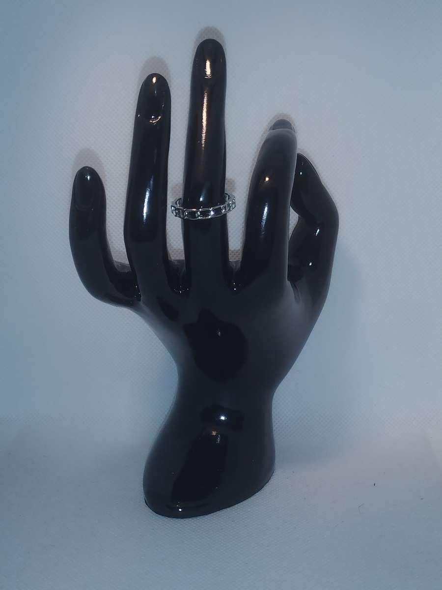 Chain Style Retro Geometric Ring