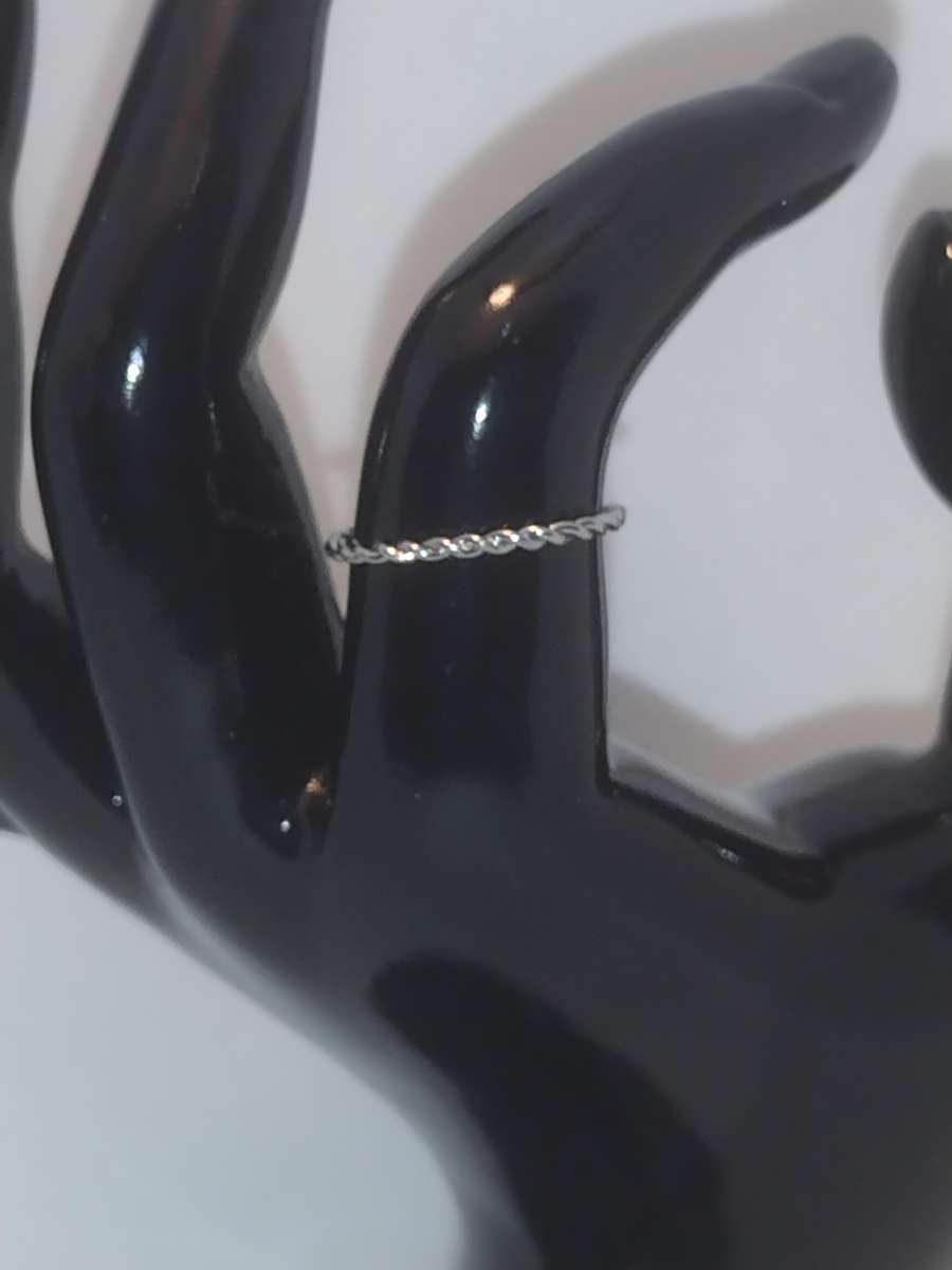 Braided Retro Geometric Ring