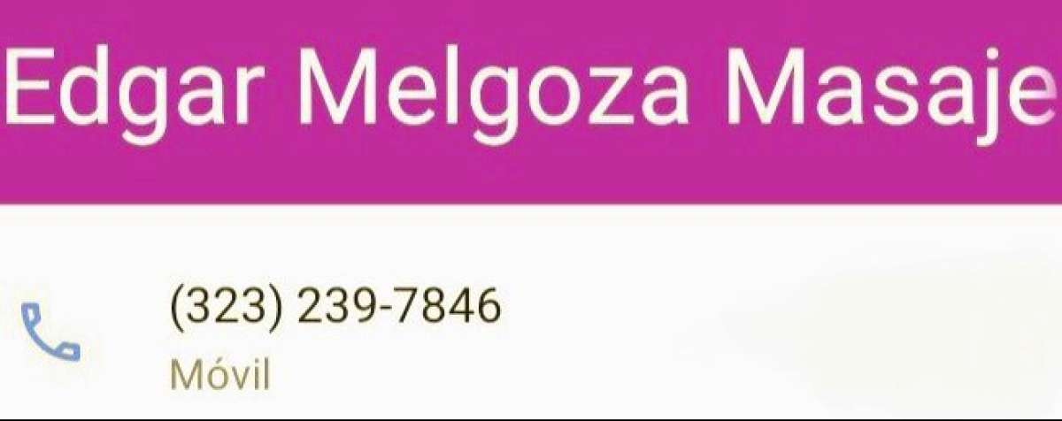 sobador masajista Edgar a domicilio