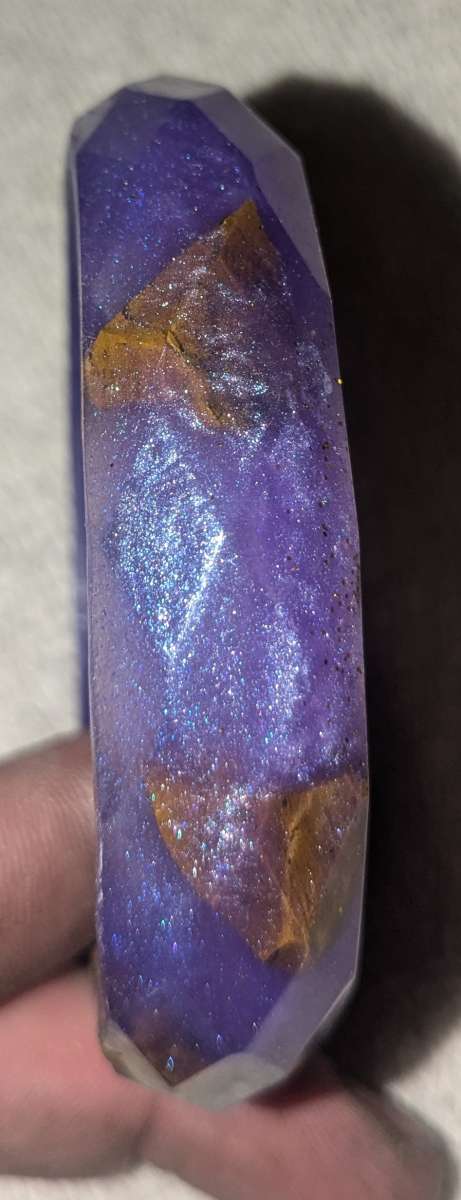 purple petrified wood bracelet