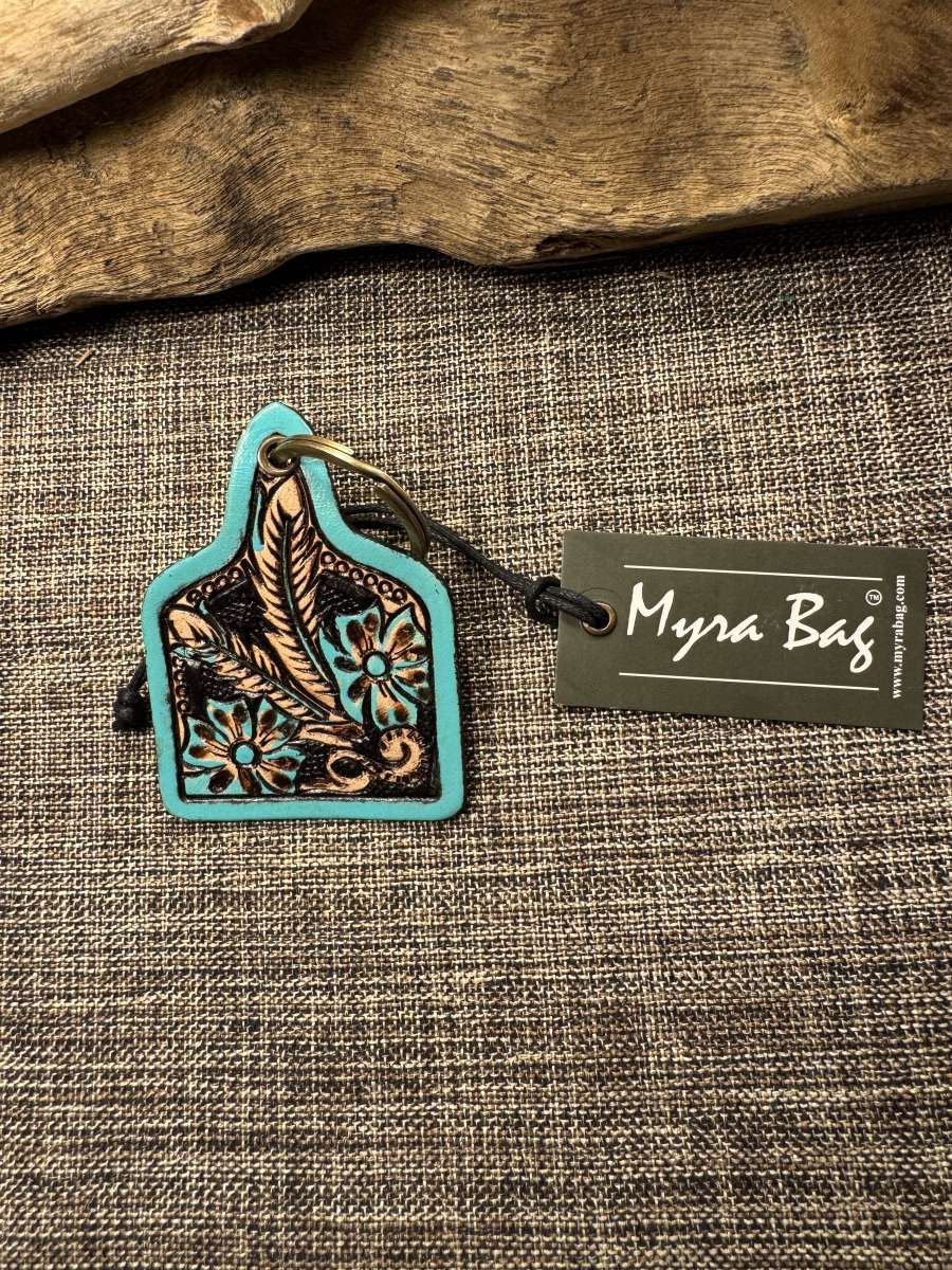 2014MMT  Myra Bag Twlights First Bloom  Tooled Leather  Key