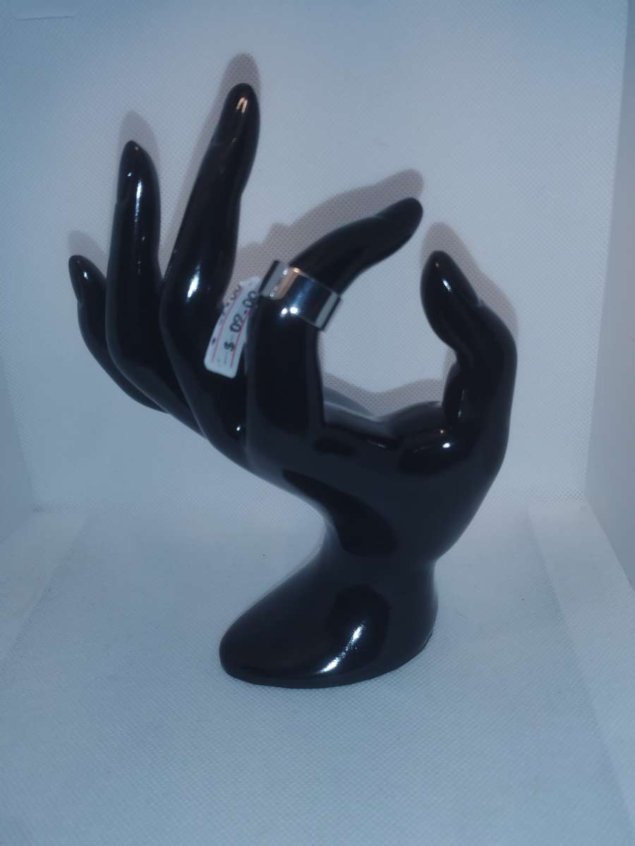 Wide Band Retro Geometric Ring