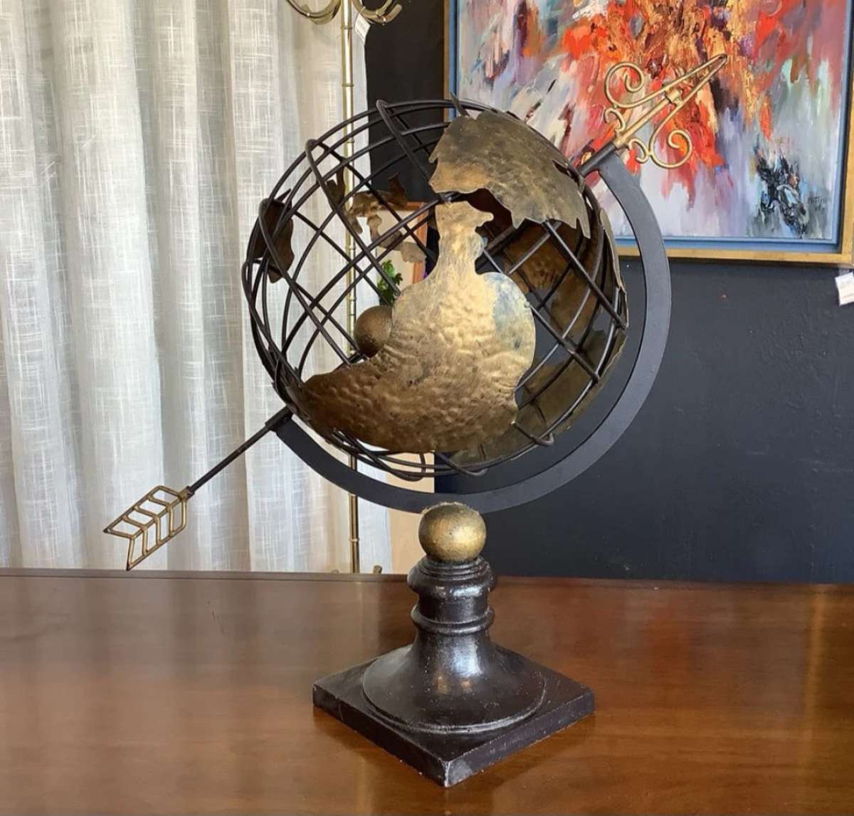 Metal Armillary Globe Sphere