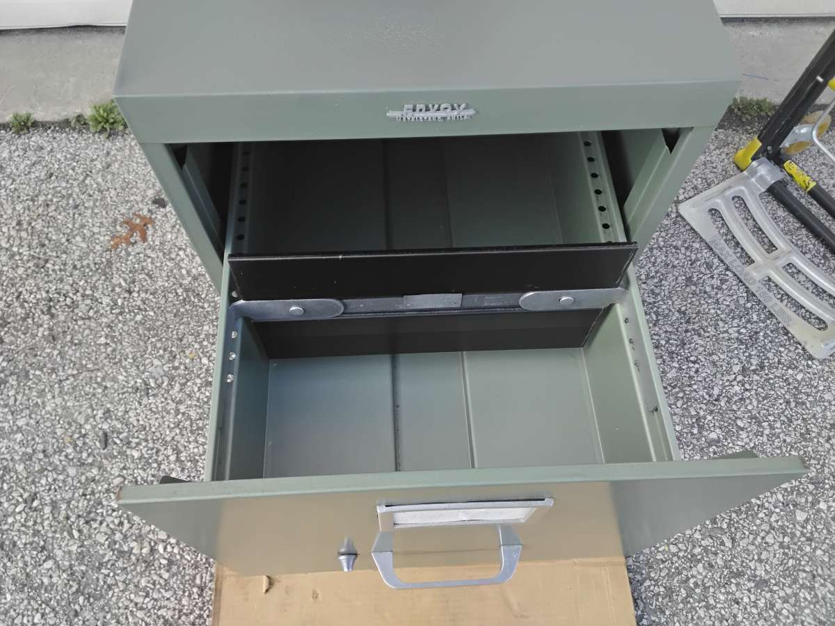 Well Made Light Green Filling Cabinet Very Clean Like New