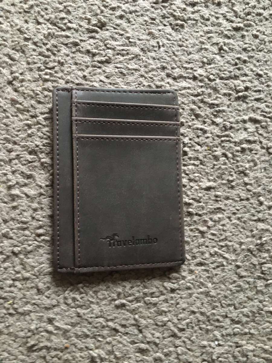 Brand New Travelambo slim wallet all leather