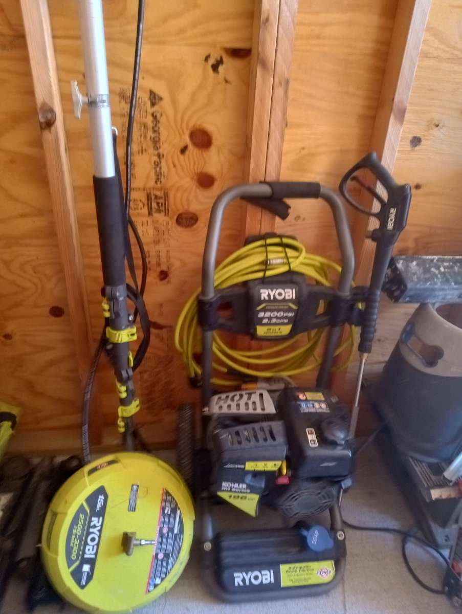 Ryobi 3200 psi Power washer trio