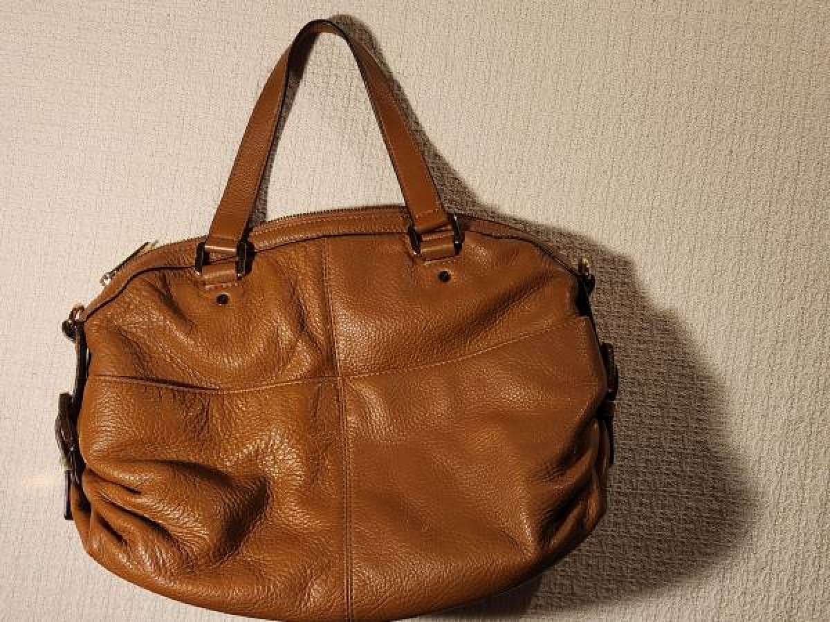 Michael Kors brown leather handbag