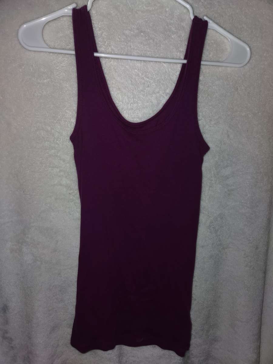 XS Girls Time And Tru Purple Tank Top