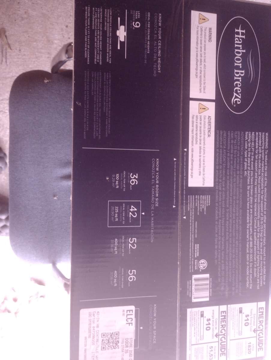 The Harbor Breeze Centreville 42in Ceiling Fan