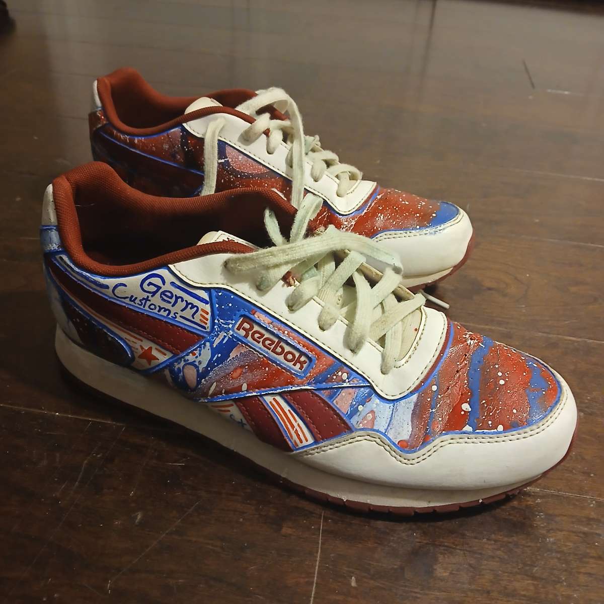 Reebok Classic personally painted for men size 9