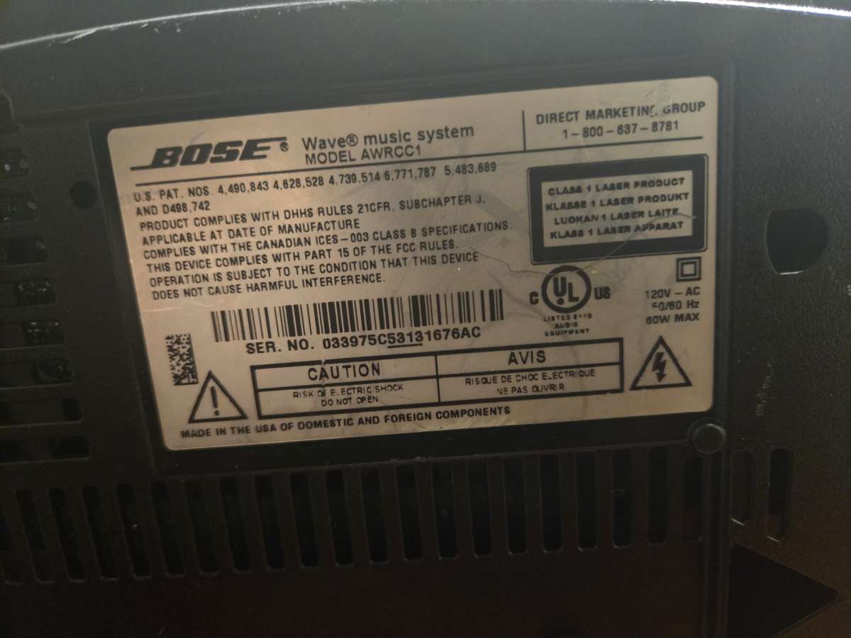 Bose Wave Music System AWrcc1