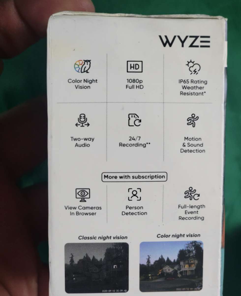 4 Wyze Security Cameras