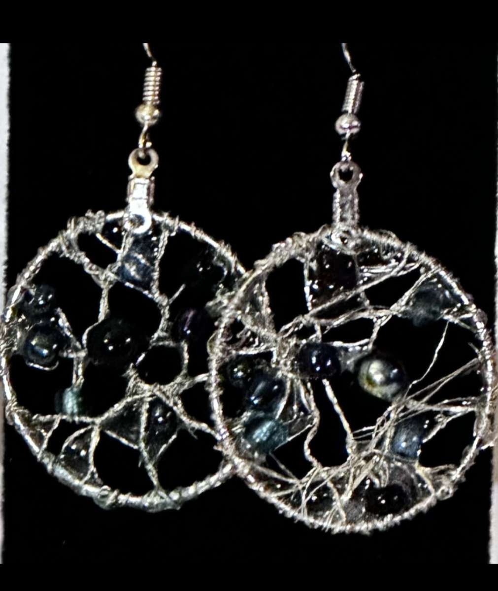 DreamcatcherInspired WireWrapped Earrings