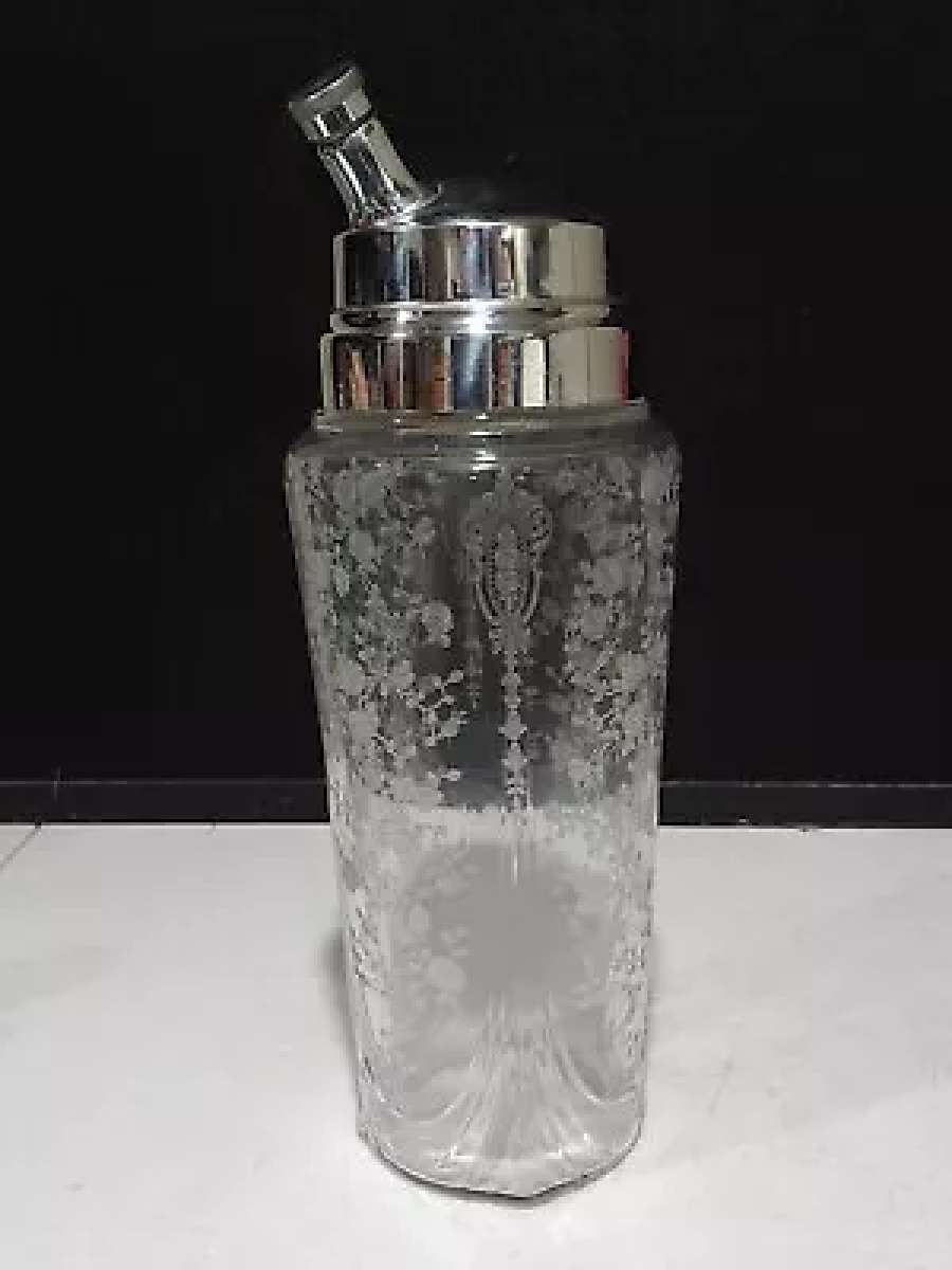 Rare Cambridge Glass Cocktail Mixer